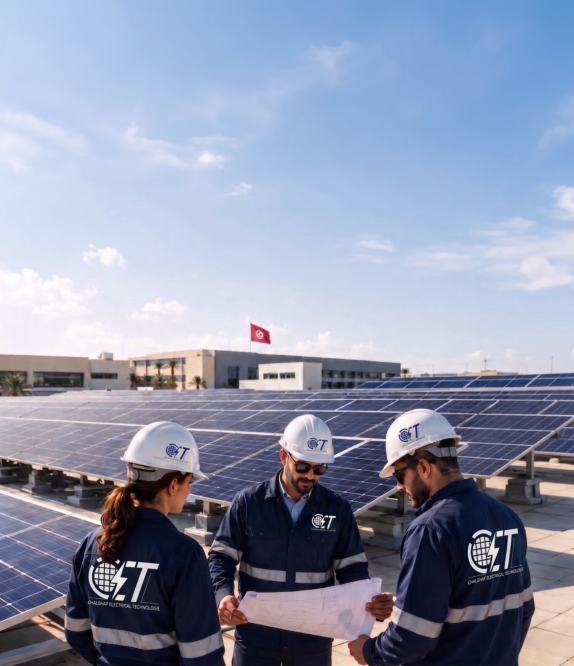 Centrale photovolta&iuml;que sur toiture industrielle