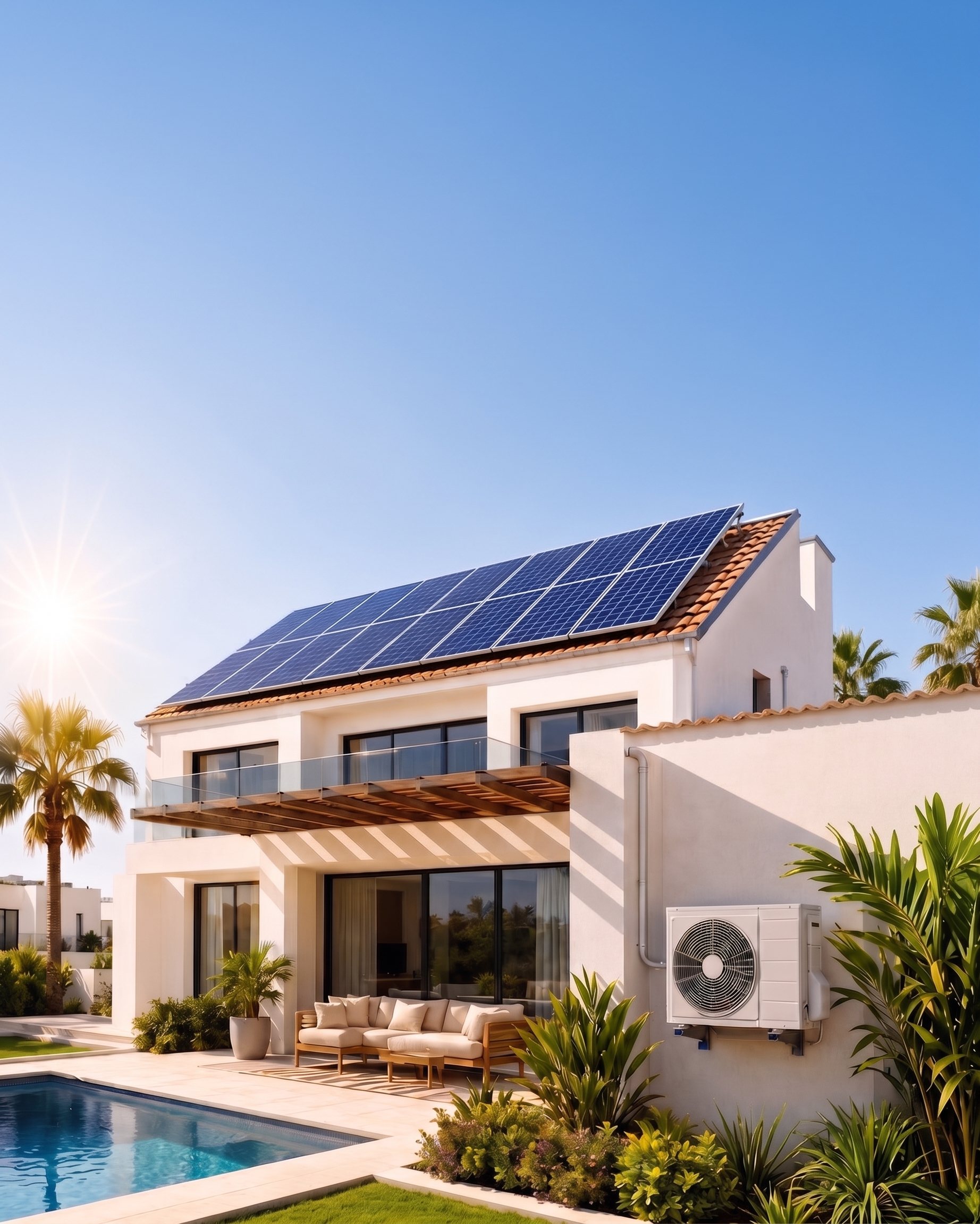 Villa &eacute;quip&eacute;e en photovolta&iuml;que